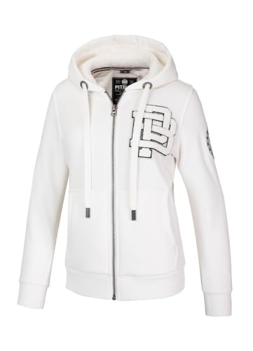 PITBULL Damen Warmes Kapuzenpullover mit Reißverschluss Frauen Kapuzenpulli mit Zip Sherpa Ruffina Dicker Hoodie Pullover S von PITBULL
