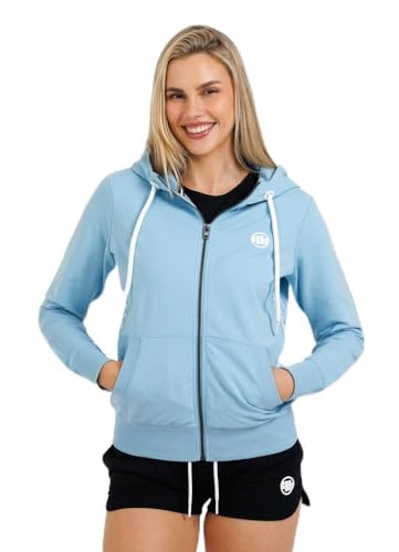 PITBULL Damen Zip Hoodie Damenhoodie Pit Bull West Coast French Terry La Deta Hoody Techwear Feminin Sportjacke Reißverschluss Kapuzenpullover S von PITBULL