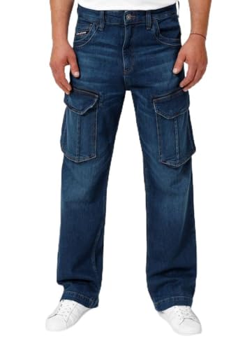 PITBULL Herren Cargo Jeans Navy Wash Longspur Praktische und Bequeme Cargo-Hosen Cargohose Jeanshosen Hosen Hose Jeans Bojohose Herren 29/30 PITBULL Herren Cargo Jeans Navy Wash Longspur Praktische und Bequeme Cargo-Hosen Cargohose Jeanshosen Hosen Hose Jeans Bojohose Herren 29/30 von PITBULL