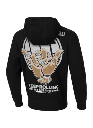 PITBULL Herren Kapuzenpullover Männer Sweatshirts mit Kapuze Hoodie aus Baumwolle Keep Rolling Pullover Kapuzenjacke Bedrucktes Sweatshirt M von PITBULL