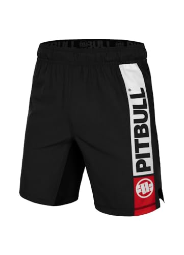 PITBULL Herren Sport Shorts Kurze Hose Bequeme und Schnell Trocknende Sportshorts Pit Bull West Coast Performance Pro Plus Sporthose Hilltop S PITBULL Herren Sport Shorts Kurze Hose Bequeme und Schnell Trocknende Sportshorts Pit Bull West Coast Performance Pro Plus Sporthose Hilltop S von PITBULL