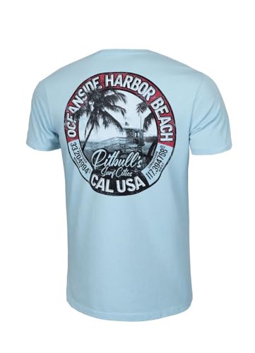 PITBULL Herren T-Shirt Klassischer Regularer Schnitt Pit Bull West Coas Männer Baumwolle Tshir Oceanside Großer Urlaubsaufdruck Ideal für den Sommer 3XL PITBULL Herren T-Shirt Klassischer Regularer Schnitt Pit Bull West Coas Männer Baumwolle Tshir Oceanside Großer Urlaubsaufdruck Ideal für den Sommer 3XL von PITBULL