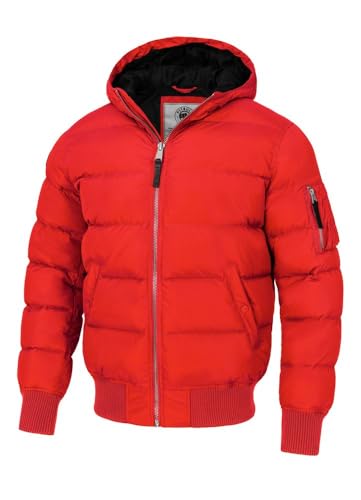 PITBULL Herren Winterjacke Jacke Winter mit Kapuze Männer Steppjacke Gopher Männliche Winter-Steppjacke Steppjacke L von PITBULL