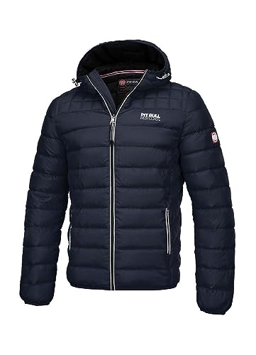 PITBULL Herren Winterjacke Jacke Winter mit Kapuze Männer Steppjacke Seacoast II Kuschelige Wärmende Moderne Komfortable Steppjacke M von PITBULL