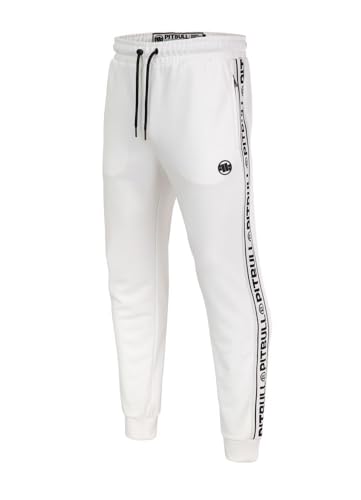 PITBULL - Jogginghose Herren Lang Pit Bull West Coast, Trainingshose Herren Normaler Schnitt, Sporthose Lang Zwei Seitentaschen, Freizeithose, Activewear, L von PITBULL
