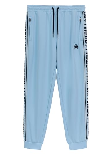 PITBULL - Jogginghose Herren Lang Pit Bull West Coast, Trainingshose Herren Normaler Schnitt, Sporthose Lang Zwei Seitentaschen, Freizeithose, Activewear L von PITBULL