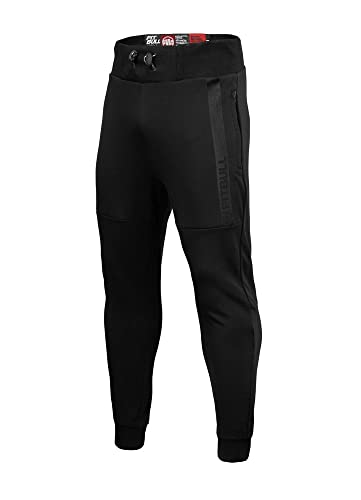 PITBULL - Jogginghose Herren Saturn, Trainingshose Herren, Sporthose Taillierter Schnitt, Sporthose Herren Lang, Freizeithose Herren, Sweathose - XL von PITBULL