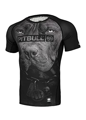 PITBULL Rashguard Herren West Coast Sport-T-Shirt Training Born in 1989 M von PITBULL