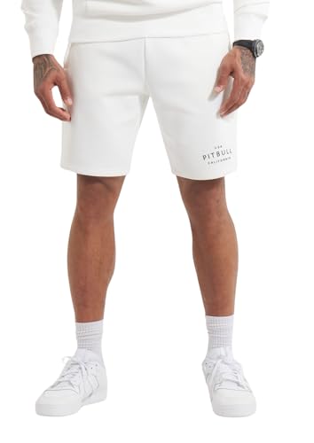 PITBULL - Shorts Herren Sampson, Kurze Sporthose mit Reißverschlusstaschen, Sommer Sweatshorts mit Elastischem Bund, Kurze Jogginghose, Kurzhose Regular Fit von PITBULL