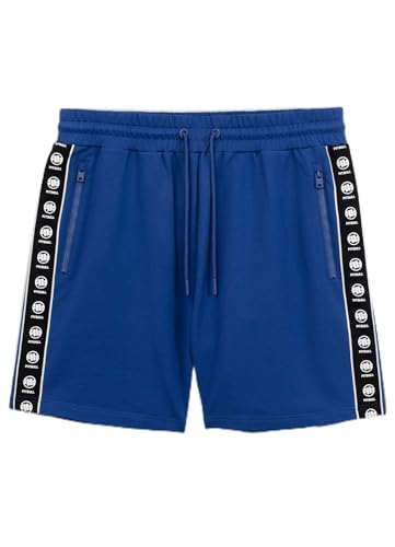 PITBULL - Shorts Herren Tape Nugget, Kurze Sporthose mit Reißverschlusstaschen, Sommer Sweatshorts mit Jacquard-Seitenstreifen, Kurze Jogginghose, Kurzhose Regular Fit von PITBULL