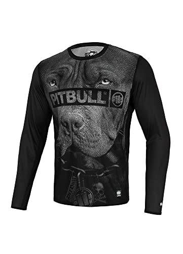 PITBULL Sport Langarm-Shirt-T-Shirt für Herren West Coast Mesh Performance Pro Plus von PITBULL