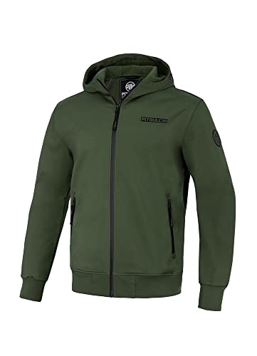 PITBULL - Übergangsjacke Herren mit Kapuze Midway II, Winddichte Herren Jacke, Softshell Kapuzenjacke mit Reißverschluss, Bequeme Seitliche Taschen, Frühlingsjacke M von PITBULL
