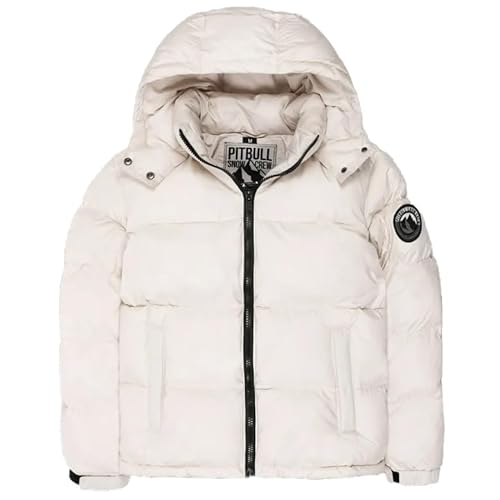 Pitbull Damen Winterjacke mit Kapuze und Steppung Cleo Frauen Steppwinterjacke mit Abnehmbarer Kapuze Wintersteppjacke Warme Jacke Winter M von PITBULL