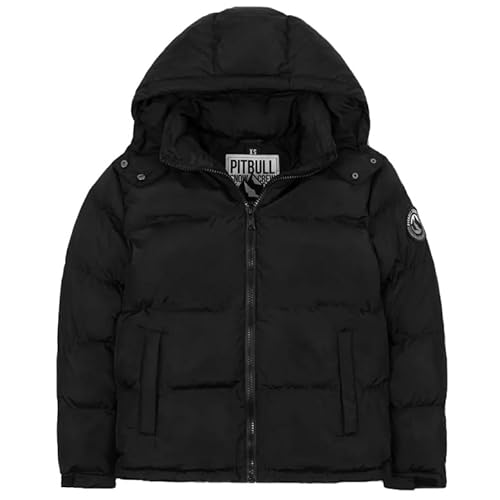 Pitbull Damen Winterjacke mit Kapuze und Steppung Cleo Frauen Steppwinterjacke mit Abnehmbarer Kapuze Wintersteppjacke Warme Jacke Winter M von PITBULL