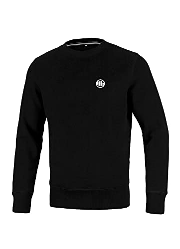 Pitbull Herren Crewneck Sweatshirts Männer Basic Pullover Pit Bull West Coast Small Logo Freizeit-Sweatshirt S von PITBULL