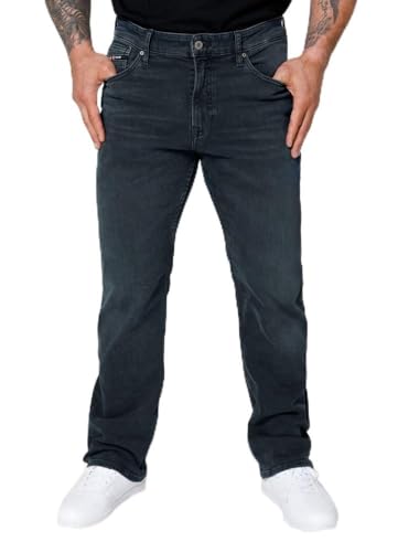 Pitbull Herren Jeans Hose Jeanshosen Regular Fit Jeans Dark Wash Highlander Straight Cut eanshose für Männer Basic Hose 31/30 von PITBULL