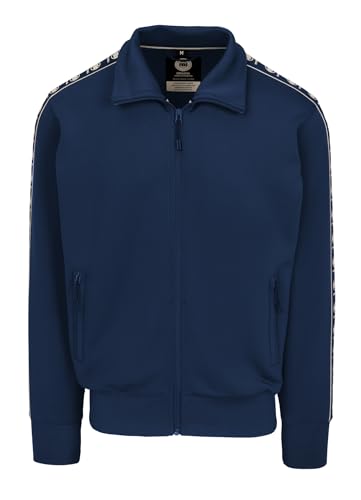 Pitbull Herren Sweatshirt mit Reißverschluss Männer Sweatjacke mit Stehkragen Powers Sweatshirts Zipper Jacke Oldschool Stil Blouson Strickjacke M von PITBULL