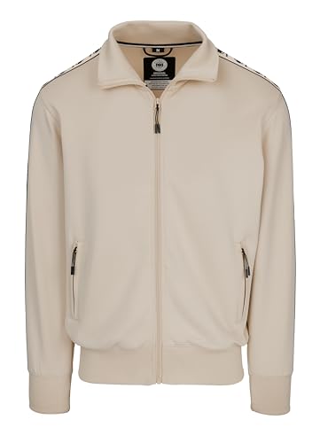 Pitbull Herren Sweatshirt mit Reißverschluss Männer Sweatjacke mit Stehkragen Powers Sweatshirts Zipper Jacke Oldschool Stil Blouson Strickjacke XXL von PITBULL