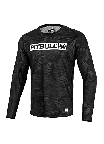PITBULL Sport Langarm-Shirt-T-Shirt für Herren West Coast Mesh Performance Pro Plus von PITBULL