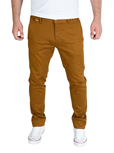 PITTMAN Andrew - Braune Chino Hose Für Männer - Freizeithose Herren - Chino Stoffhose Slim Fit, Braun (Toffee 181031), W40/L30 von PITTMAN