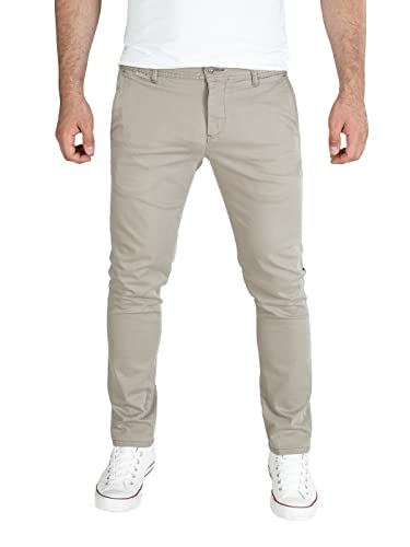 PITTMAN Andrew - Chino Hose - Chinohose Slim Fit - Stretch Chinojeans - Männer Chinohose, Beige (Winter Twig 171108), W31/L32 von PITTMAN