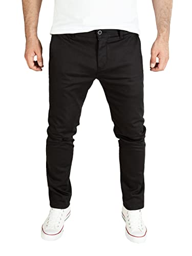 PITTMAN Andrew - Chino Hosen Für Herren - Schwarze Herrenhose Slim Fit - Männer Chinohosen, Schwarz (Black Meteorite 194008), W40/L34 von PITTMAN