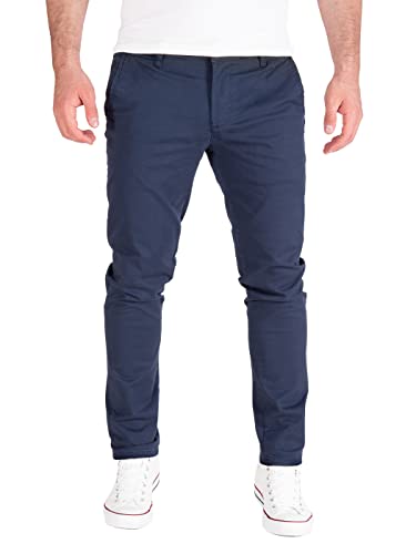 PITTMAN Derrick - Chino Herren Hosen - Slim Fit Chinohose Männer - Stretch Stoffhosen, Blau (Mood Indigo 194025), W33/L30 von PITTMAN