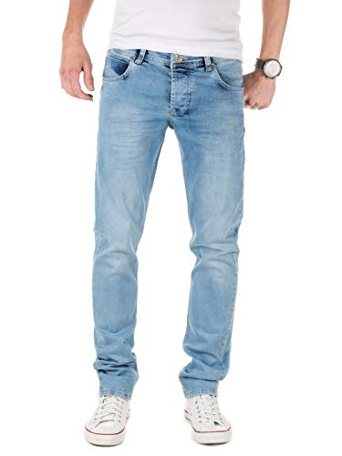 PITTMAN Jeans Herren Slim Fit Jeanshose Stretch Designer Hose, Blau (Blue Shadow 174020), W30/L32 von PITTMAN