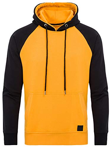 PITTMAN Kapuzenpullover Herren Hoody Sweatshirt Basic Purge, Gelb (Butterscotch 151147), XXL von PITTMAN