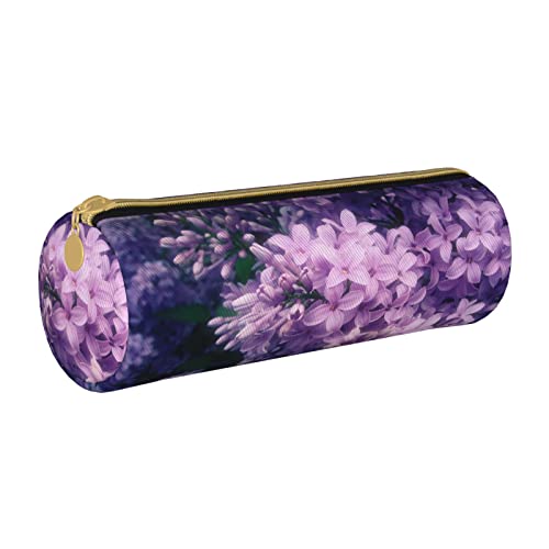 Federmäppchen aus Leder für Mädchen und Jungen, niedliches Stifteetui mit Kaffeebohnen, ideales Geschenk für Schule, Büro und Reisen, Violette Blume, Einheitsgröße, Schulranzen von PIWINE