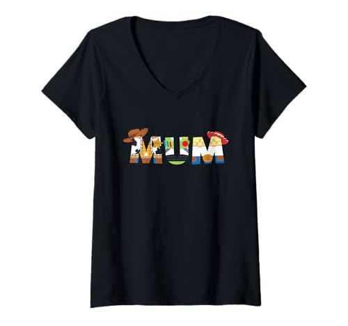 Damen Disney and Pixar’s Toy Story Mum Mother’s Day Birthday Trip T-Shirt mit V-Ausschnitt von PIXAR