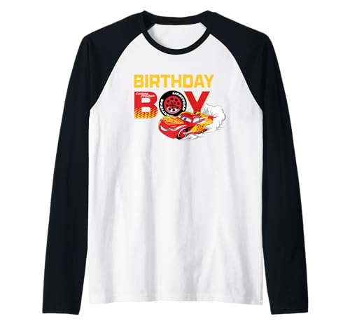 Disney & Pixar's Cars Birthday Boy Lightning McQueen Raglan Disney & Pixar's Cars Birthday Boy Lightning McQueen Raglan von PIXAR