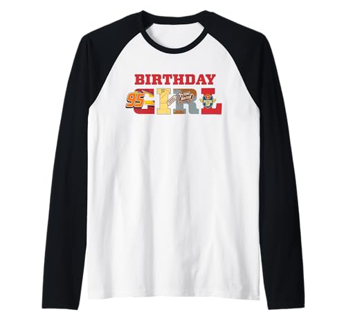 Disney & Pixar's Cars Birthday Girl Party Matching Gift Raglan Disney & Pixar's Cars Birthday Girl Party Matching Gift Raglan von PIXAR