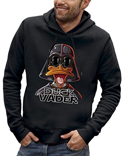 PIXEL EVOLUTION Kapuzenpullover Duck Vader Herren - größe L - Schwarz von PIXEL EVOLUTION