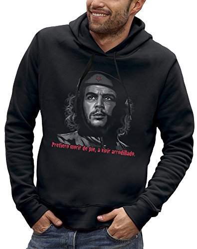 PIXEL EVOLUTION Parodie Che Guevara Herren Kapuzenpullover, Schwarz , XS von PIXEL EVOLUTION