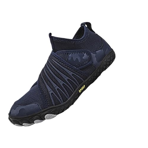 PIXELTIDE Wasserschuhe Barfußschuhe Herren Sneakers Strand Wassersport Aquaschuhe Damen Schnelltrocknend Schwimmen Radfahren Athletisch Fitnessstudio Sporttraining Schuhe Schwimmschuhe(Bule,48) von PIXELTIDE
