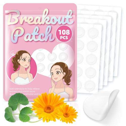 Pickel Patch 108 Stück Unsichtbare - Hydrokolloid Pimple Patches Natürliche, Pimple Patch Pickel Absorbierendes Pflaster für Gesicht, Acne Patch Nacht 2-In-1 Wasserdicht für die Hautpflege Pickel Patch 108 Stück Unsichtbare - Hydrokolloid Pimple Patches Natürliche, Pimple Patch Pickel Absorbierendes Pflaster für Gesicht, Acne Patch Nacht 2-In-1 Wasserdicht für die Hautpflege von PIXLINE