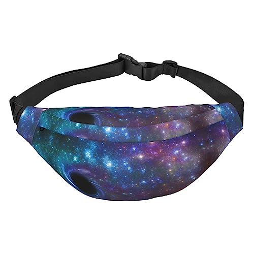 Bauchtasche mit Seestern- und Muschelmuster für Herren und Damen, Crossbody-Tasche, große Umhängetasche, mit verstellbaren Gürteln, Galaxy, Einheitsgröße von PIXOLE