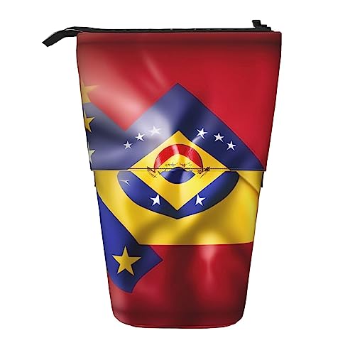 eleskopisches Federmäppchen, Bleistift-Teleskophalter, Schreibwarenetui, für Bürobedarf, Motiv: Flagge von Venezuela von PIXOLE