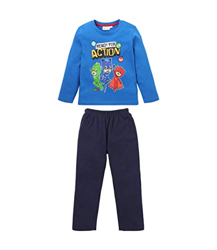 PJ Masks Pyjamahelden Jungen Pyjama Blau 104 von PJ Masks