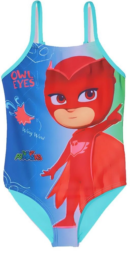 PJ Masks Badeanzug PJ MASK Mädchen Badeanzug Helden in Schlafanzug Eulette Einteiler Kinder Schwimmanzug Gr.98 104 110 116 128 für 3 4 5 6 8 Jahre von PJ Masks