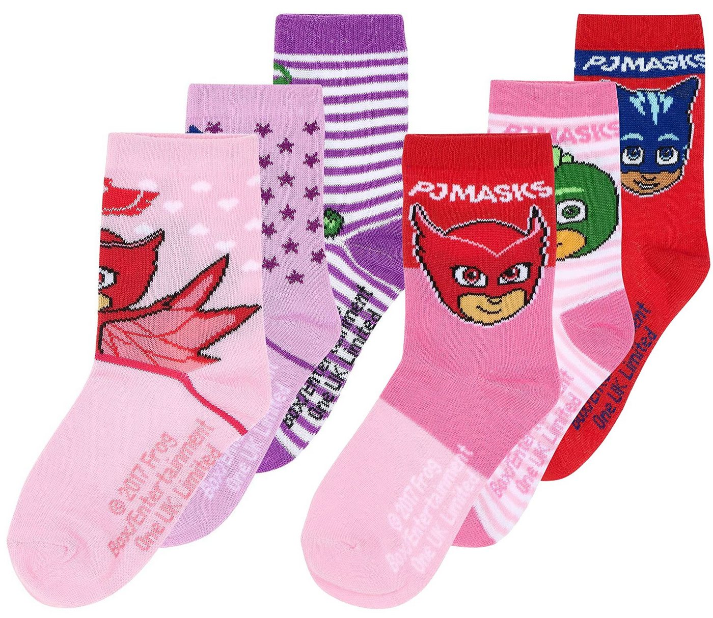 PJ Masks Freizeitsocken 6x PJ MASK Helden im Schlafanzug Mädchen Socken 6 Paar 23/26 PJMASK Mädchenstrümpfe PJ Masks Freizeitsocken 6x PJ MASK Helden im Schlafanzug Mädchen Socken 6 Paar 23/26 PJMASK Mädchenstrümpfe von PJ Masks