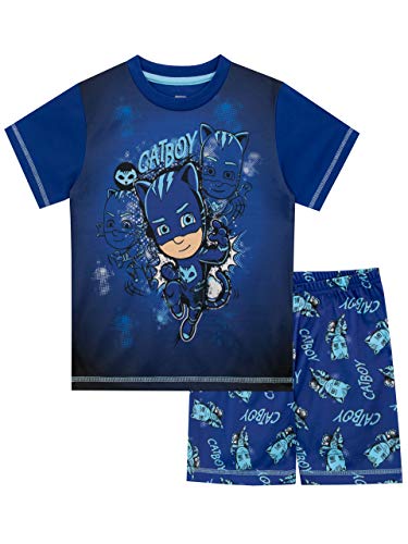 PJ MASKS Jungen Catboy Schlafanzug Blau 140 von PJ MASKS