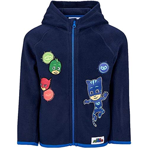 PJ Masks Jungen Fleece Jacke, Marine Blau, 104 (Herstellergröße: 4 Jahre) von PJ Masks