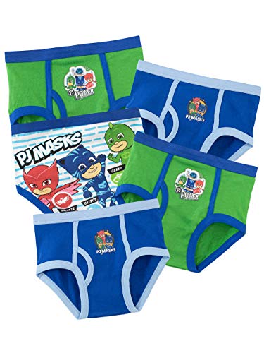 PJ Masks Jungen Pyjamahelden Schlüpfer Packung mit 5 Mehrfarbig 128 cm von PJ Masks