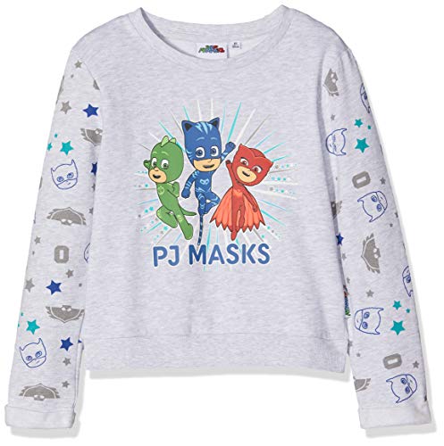 PJ Masks Mädchen Sweatshirt mit Kapuze, Grau (Gris Gris), 3 Jahre von PJ Masks