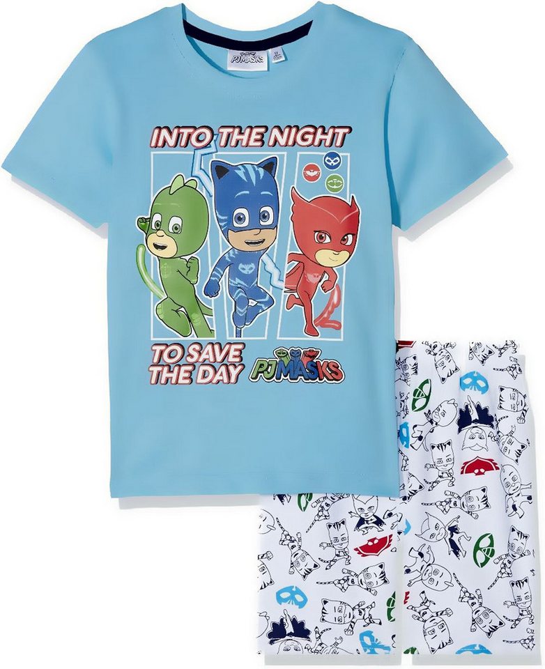 PJ Masks Pyjama PJ MASK Schlafanzug Helden Shorty Kinder Pyjama Bequemgeschnitten von PJ Masks