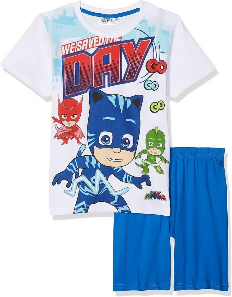 PJ Masks Pyjama PJ MASK Schlafanzug Helden Shorty Kinder Pyjama Bequemgeschnitten von PJ Masks