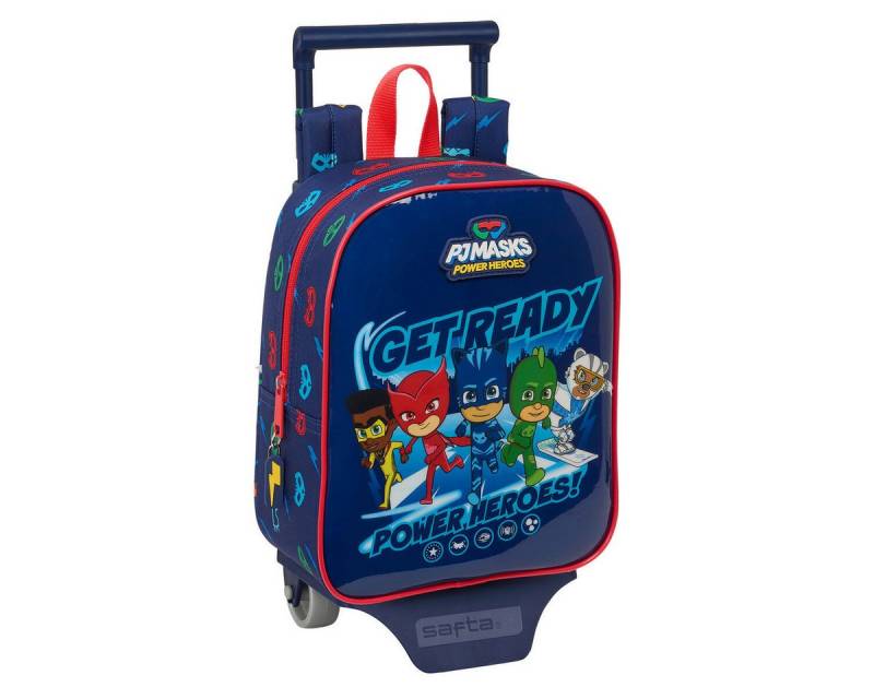 PJ Masks Rucksack Pj masks Kinder Rucksack mit Rädern PJ Masks Ready Marineblau 22 x 27 von PJ Masks