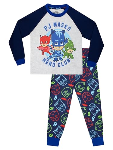 PJ Masks Schlafanzug Jungen | Pyjama Kinder Junge | Cayboy, Owlette, Gekko Schlafanzüge Kinder | Mehrfarbig 134 von PJ Masks
